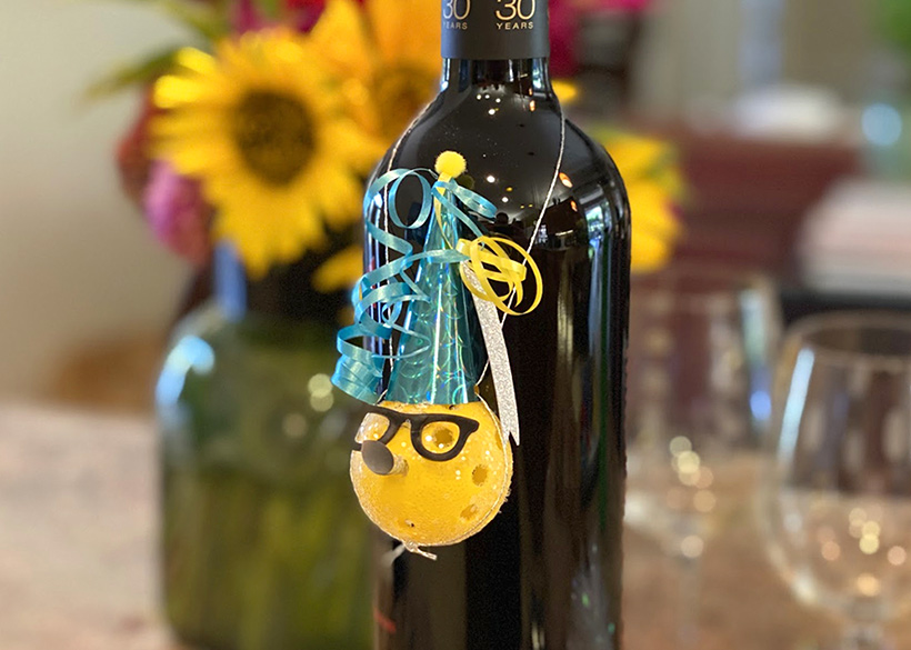 Mini Pickleball Wine Bottle Ornament